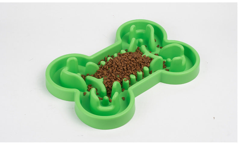 Pet Dog Slow Food Feeder Anti Choke Travel Bowl