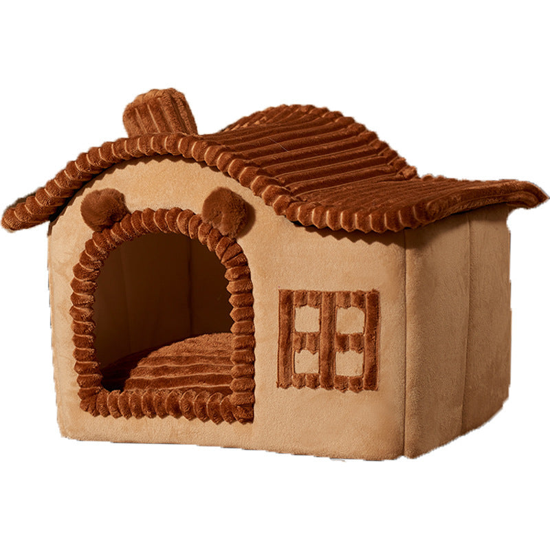 Winter Warm Villa Enclosed Cat Litter