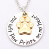 Dog paw necklace